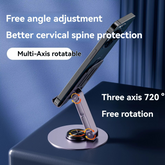 Mobile Stand - Mobile Phone Holder Broadcast Mobile Phone Holder 360 Degree Rotation Adjustment Folding Lazy Tablet Desktop Mobile Phone Holder - Stainless Steel - Random Color