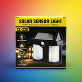 Solar Wall Light with Motion Sensor & Tungsten Bulb – Multi-Mode Outdoor Lighting | Weatherproof, Energy-Saving & Easy to Install