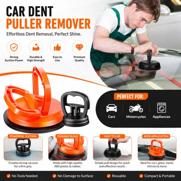 🚗🔧 Premium Car Dent Puller ✨ Strong Suction Cup Dent Repair Tool 💪 | Quick & Easy Car Body Dent Removal 🚘 | Random Colour 🎨