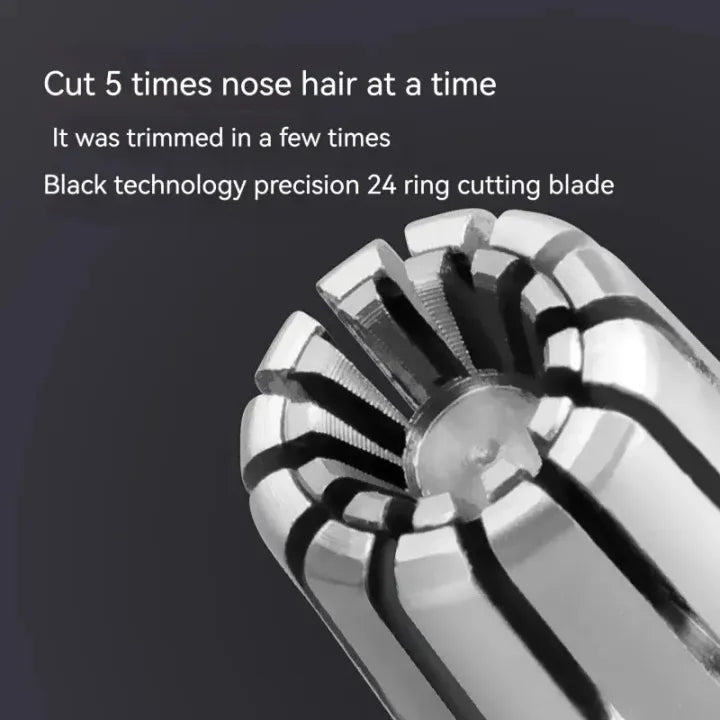 ✨👃 Mini Portable Nose Hair Trimmer 🪒Premium Stainless Steel Grooming Tool 🪒Easy & Comfortable Use for Men & Women 💖
