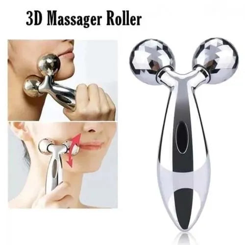 ✨💆 3D Face Massager Roller 🌸 360° Y-Shape Lifting Tool 💖 | Helps Firm Skin & Relax Face & Body ✨ | NM-091 | Random Color 🎨