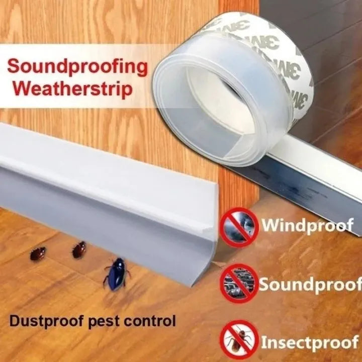 🚪✨ 5M Door Seal Tape Strong Adhesive Weatherproof Strip 💨 | Dustproof, Soundproof & Easy Installation 🏠