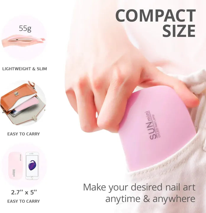 Mini Nail Light with Timer ⏱️ | Premium Quality, Compact & Easy To Use 💖 | Perfect Nail Care Partner 🌟