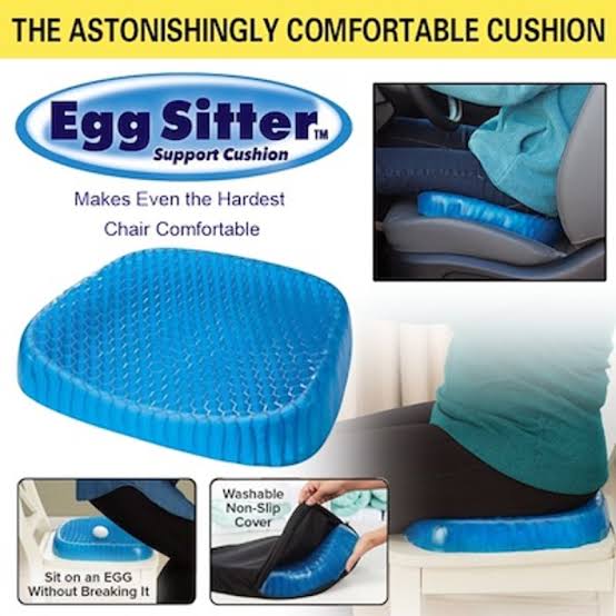 🪑✨ Non-Slip Gel Seat Cushion 🖤 Soft Honeycomb Support Pad 💺 | Breathable Comfort for Car & Office Chairs 🚗🏢