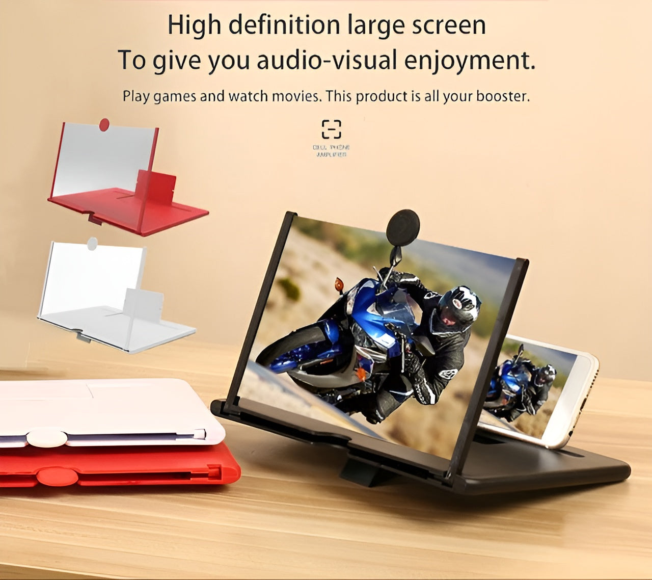 📱✨ F3 Mobile Screen Magnifier – 8 Inch Large Display Screen Enlarger 🔍 | Enjoy Bigger & Clearer Viewing Anywhere 🎬
