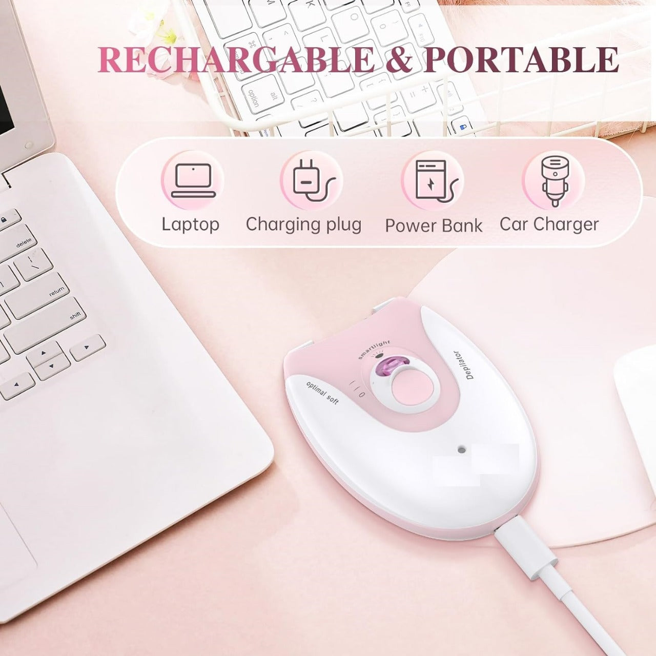 🪒💖 Daling DL-6032 Ladies Hair Removal Epilator ✨Painless Hair Removal Experience 🪒| Rechargeable & Easy To Use 🔋Perfect for Legs, Arms & Underarms 👌