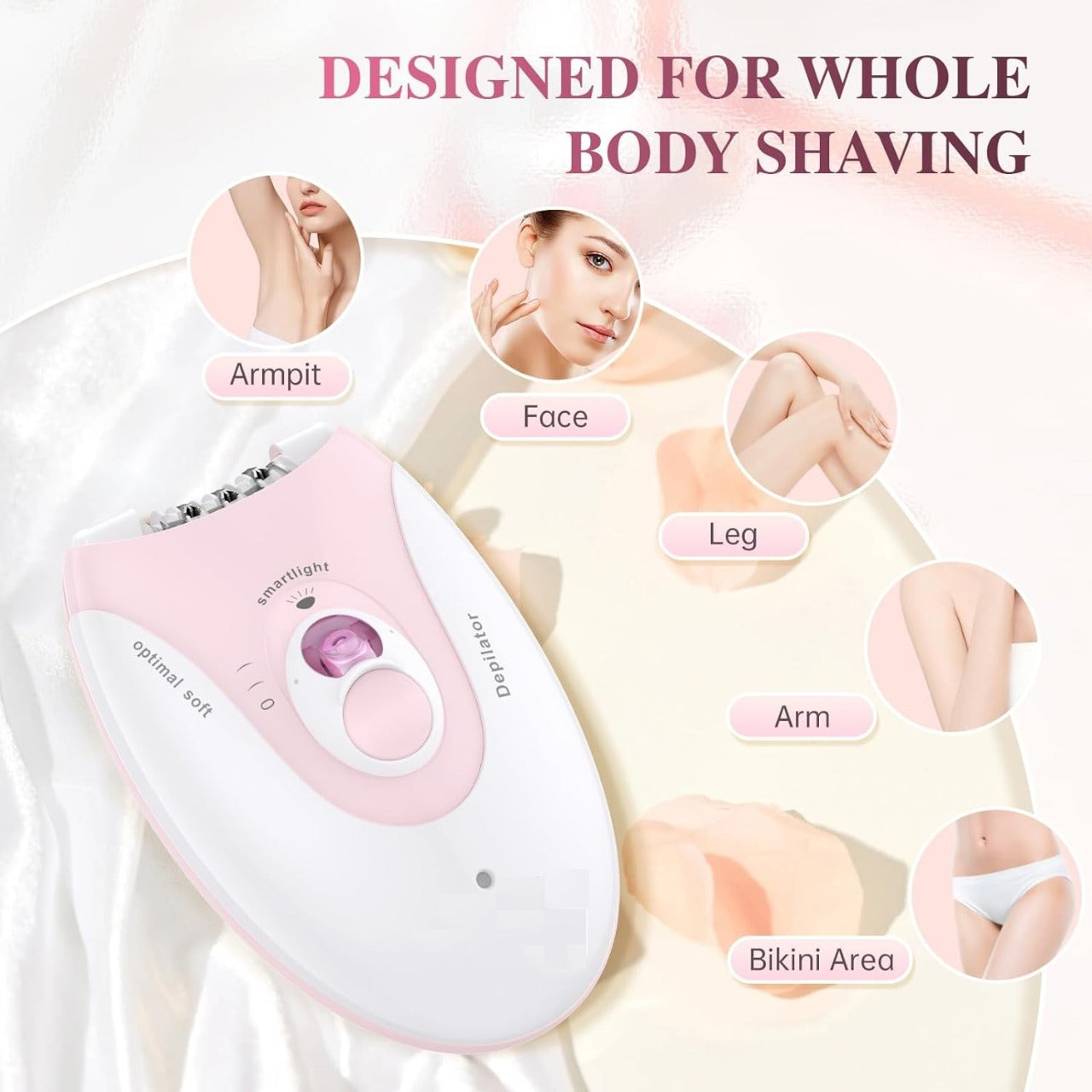 🪒💖 Daling DL-6032 Ladies Hair Removal Epilator ✨Painless Hair Removal Experience 🪒| Rechargeable & Easy To Use 🔋Perfect for Legs, Arms & Underarms 👌