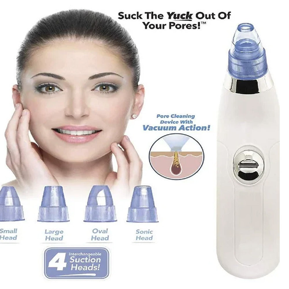 ✨💆 Derma Suction Pore Cleaner 🖤 Powerful Vacuum Blackhead Remover 🌸 | Removes Dirt & Oil for Smooth, Fresh Skin ✨ | Cell Operated 🔋