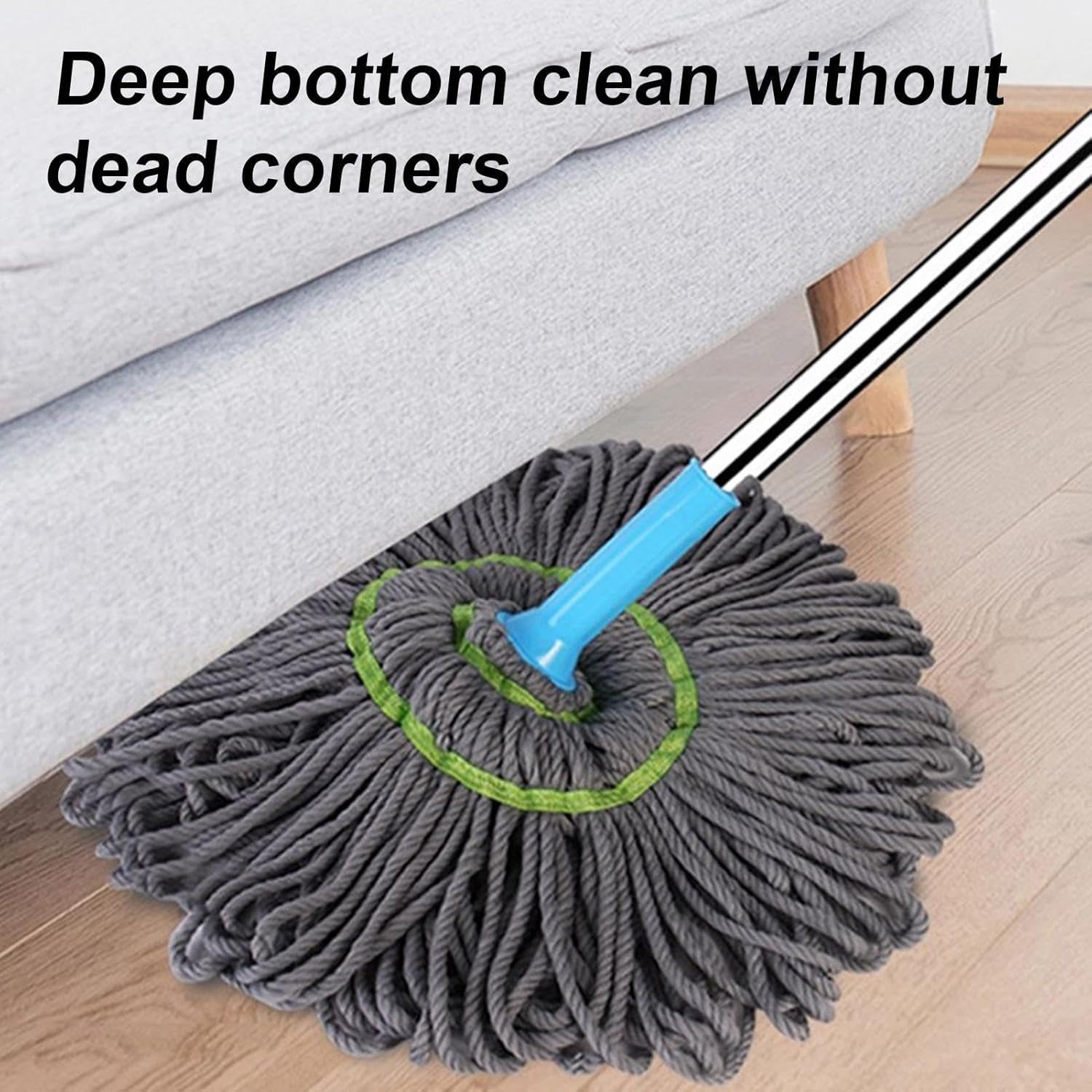 🧹✨ Extendable 90CM Twist Mop 💧 2-in-1 Rotatable Floor Cleaner 🔄 | 360° Self-Twisting Mop for Floors & Walls 🏠🔥