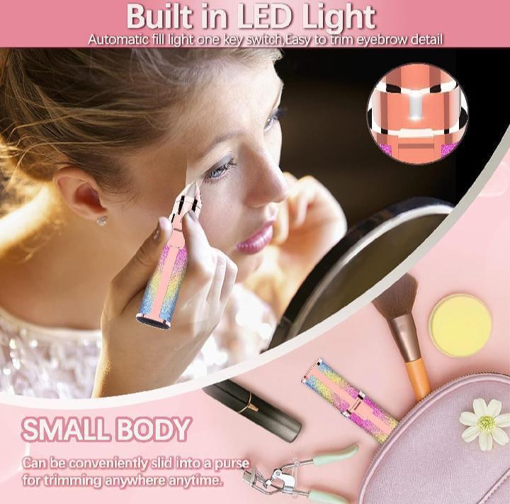 ✨💖 2-in-1 Eyebrow & Facial Hair Trimmer 🪒 Smooth & Painless Hair Removal 🌸 | Portable Beauty Grooming Tool 👝✨