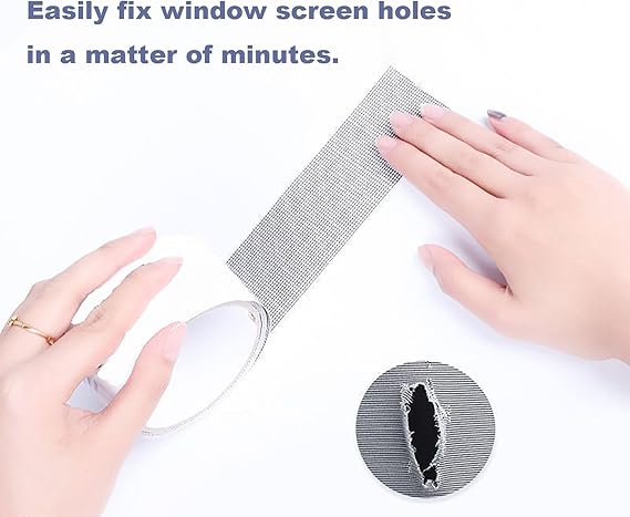 🪟🔧 Mesh Window Screen Repair Tape – 2 Meter Long, 5cm Wide | 🛠️ Durable Self-Adhesive Patch For Quick Screen Fixes ✨🏠