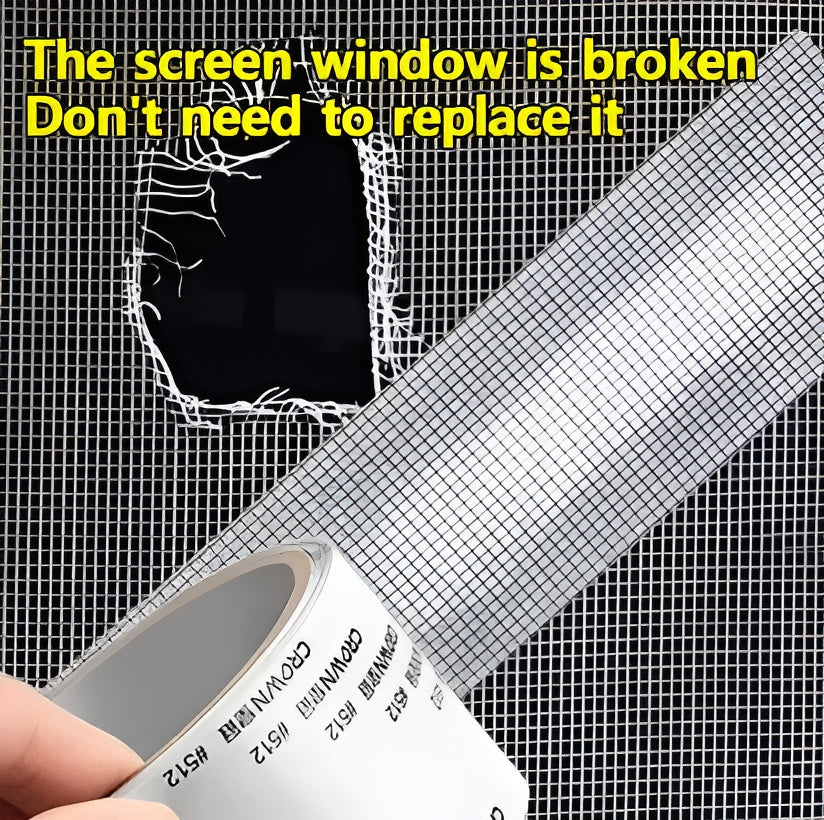 🪟🔧 Mesh Window Screen Repair Tape – 2 Meter Long, 5cm Wide | 🛠️ Durable Self-Adhesive Patch For Quick Screen Fixes ✨🏠