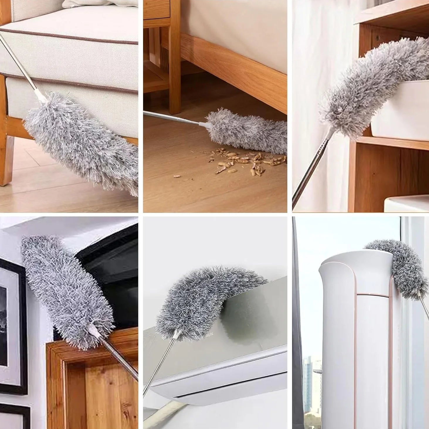 🧹✨ Microfiber Fan Duster 🌪️ Extendable Long Handle 🔄 | Easy Dust Cleaning for Fans, Walls & Corners 🏠💨