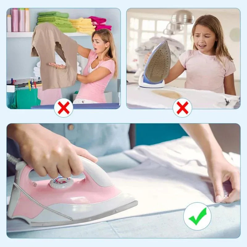 👕🧺 Heat-Resistant Iron Cover Protector Smooth Non-Stick Ironing Shoe ✨ | Safe & Easy Clothes Ironing 🔥