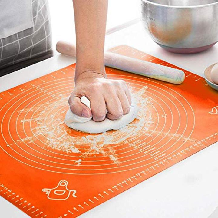 🍞✨ Silicone Roti Mat – Large 50×40cm 🧑‍🍳 Non-Stick Dough Kneading & Baking Mat 🍪🥟 | Easy Kitchen Helper 🏠 | Random Color 🎨