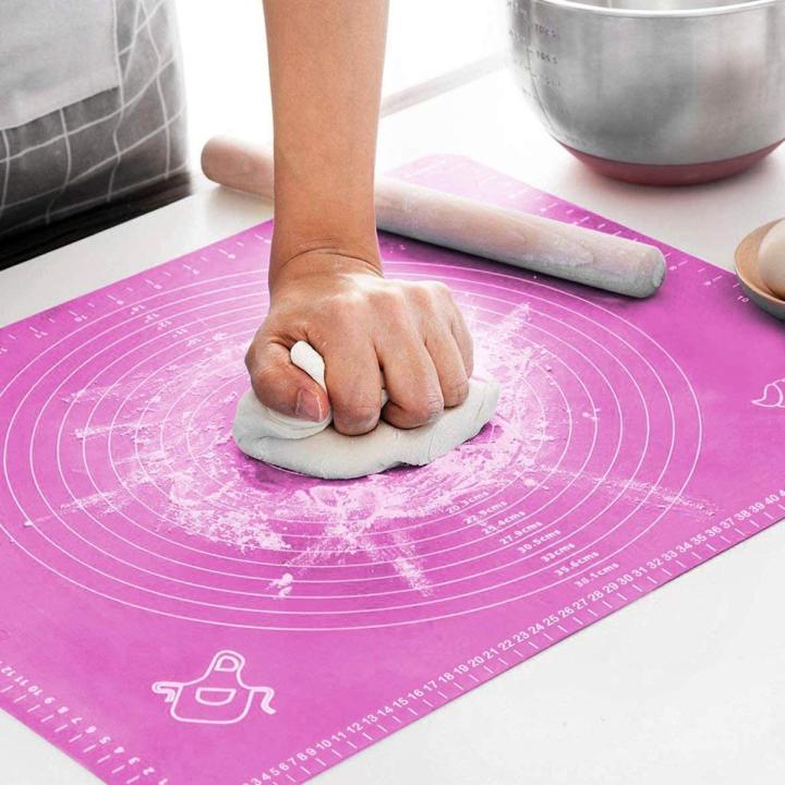 🍞✨ Silicone Roti Mat – Large 50×40cm 🧑‍🍳 Non-Stick Dough Kneading & Baking Mat 🍪🥟 | Easy Kitchen Helper 🏠 | Random Color 🎨