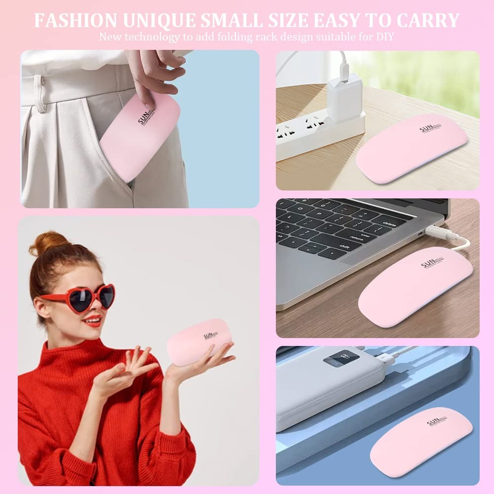 Mini Nail Light with Timer ⏱️ | Premium Quality, Compact & Easy To Use 💖 | Perfect Nail Care Partner 🌟