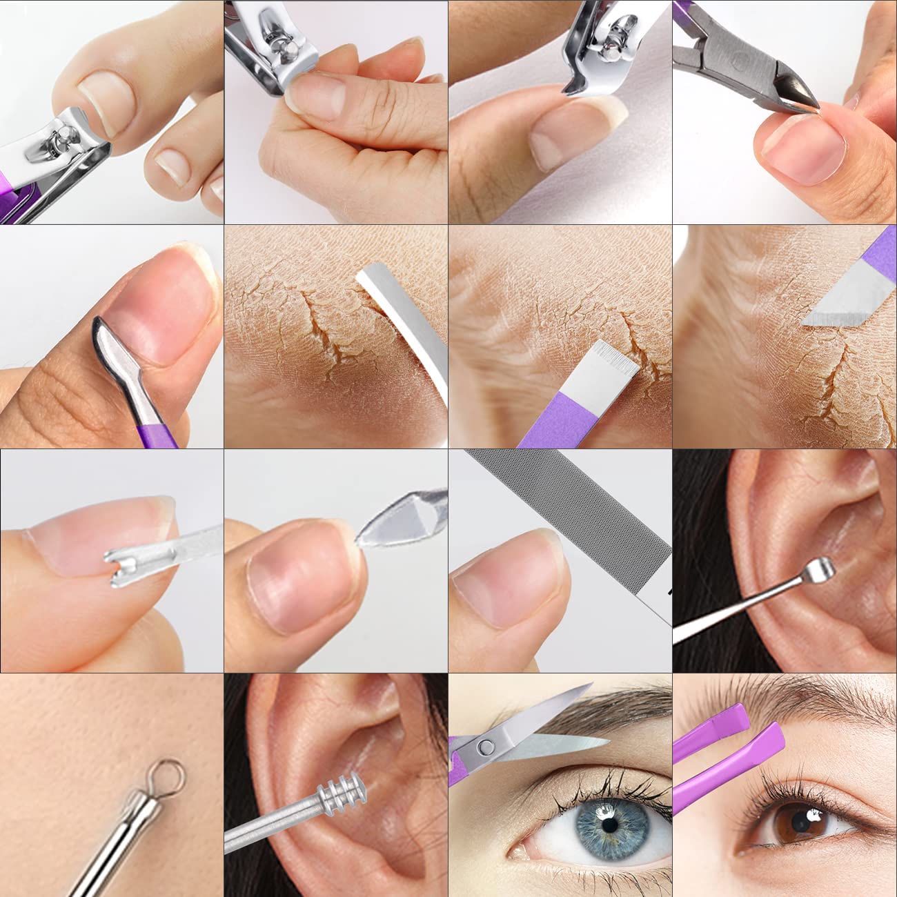 💅✨ 16-in-1 Stainless Steel Nail Care Kit 🌸 Professional Manicure & Pedicure Tool Set 💖 | Stylish, Durable & Easy Grooming ✨ | Random Color 🎨
