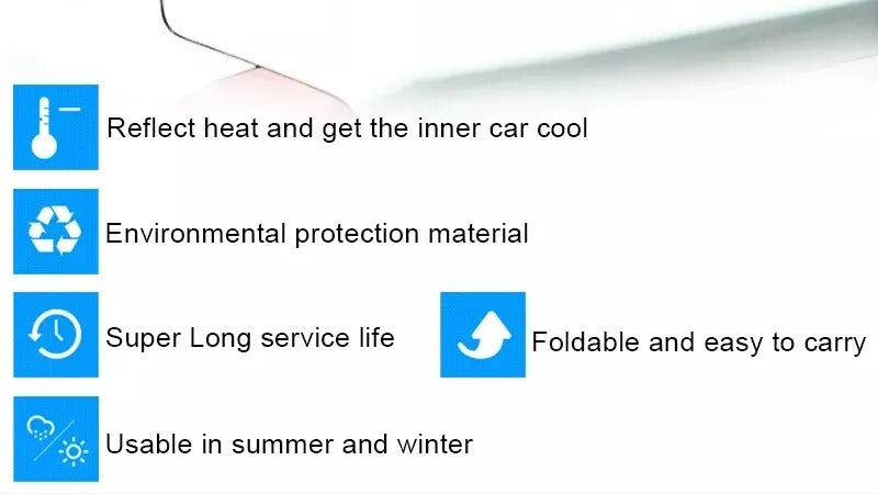 🚗🌞 130×60 CM Car Sunshade ✨ Anti-Heat Windscreen Cover ❄️ | Blocks Sunlight & Reduces Cabin Heat 🔥