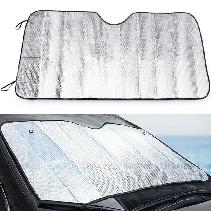🚗🌞 130×60 CM Car Sunshade ✨ Anti-Heat Windscreen Cover ❄️ | Blocks Sunlight & Reduces Cabin Heat 🔥