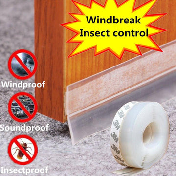 🚪✨ 5M Door Seal Tape Strong Adhesive Weatherproof Strip 💨 | Dustproof, Soundproof & Easy Installation 🏠