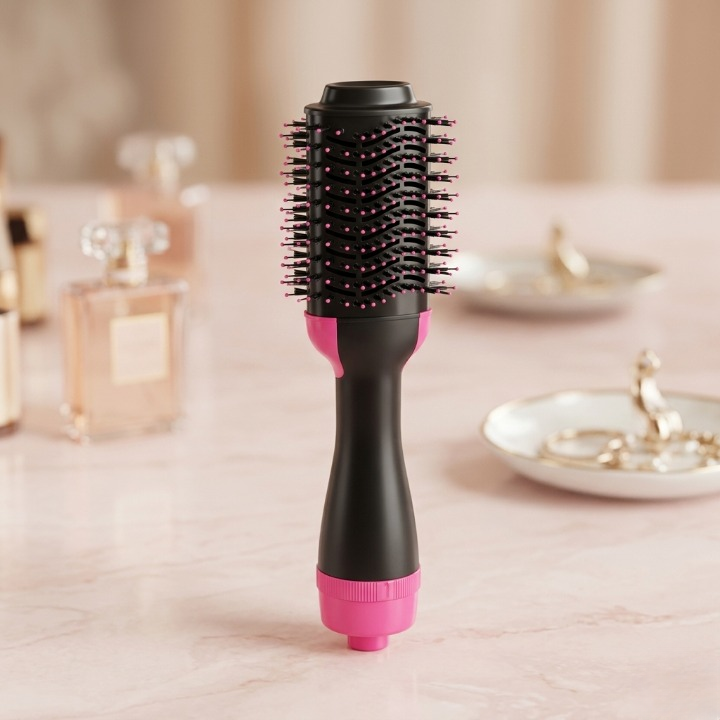 ✨💇 3-in-1 Hot Air Brush 🌸 Hair Dryer, Straightener & Curler in One 💖 | Easy Salon-Style Hair at Home 🔥✨