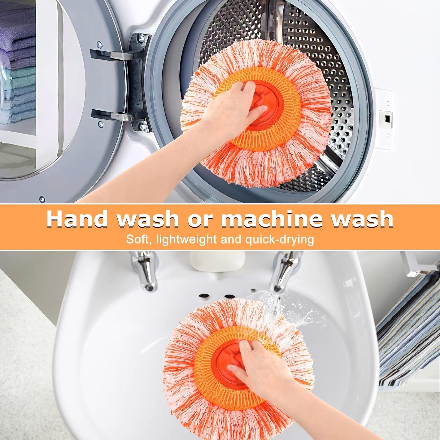 🧹✨ Long-Handle Telescopic Cleaning Mop 💧 360° Rotating Microfiber Dust Mop 🔄 | Easy Floor & Ceiling Cleaning 🏠🔥