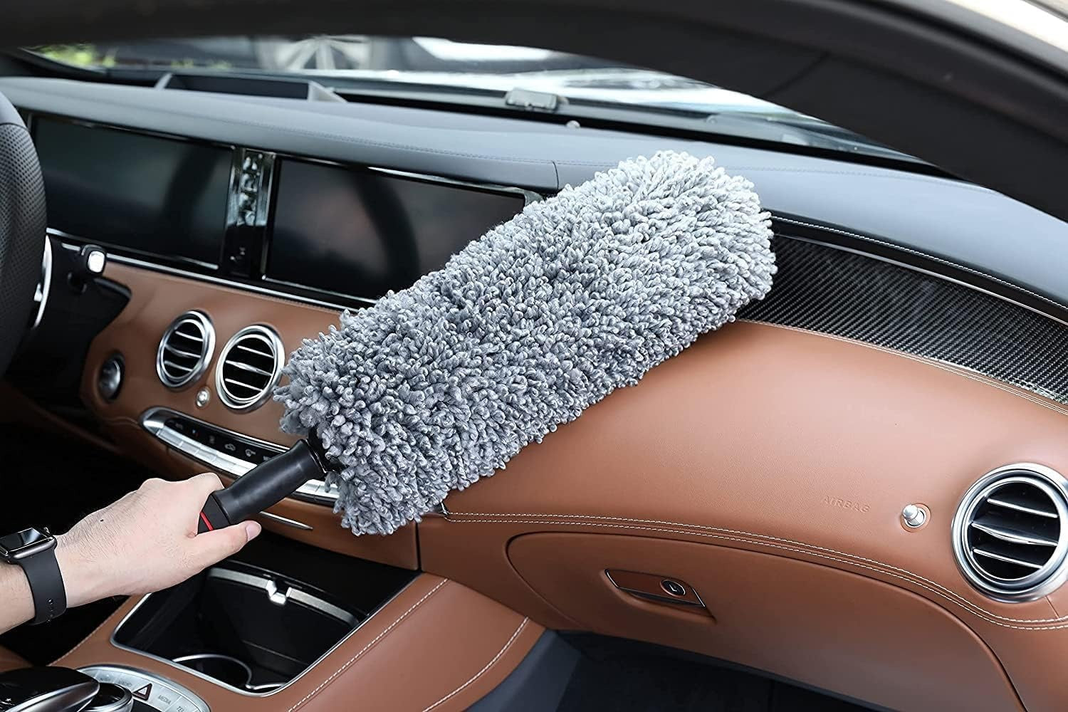 🚗✨ Car Duster Kit Microfiber Brush Scratch-Free Cleaning Tool 🧽 | Perfect for Interior & Exterior Car Care 🛞