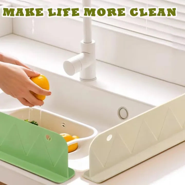 💧🛡️ Silicone Sink Splash Guard ✨ 16-Inch Strong Suction Water Splash Protector 🚰 | Keeps Kitchen Clean & Dry 🧼🔥