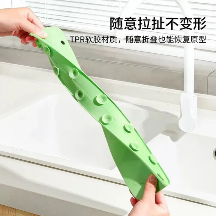 💧🛡️ Silicone Sink Splash Guard ✨ 16-Inch Strong Suction Water Splash Protector 🚰 | Keeps Kitchen Clean & Dry 🧼🔥