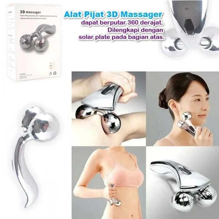 ✨💆 3D Face Massager Roller 🌸 360° Y-Shape Lifting Tool 💖 | Helps Firm Skin & Relax Face & Body ✨ | NM-091 | Random Color 🎨