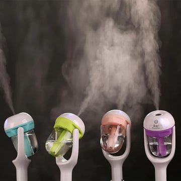 Nanum Car Humidifier Diffuser available in multiple colors with LED ambient light for car interior