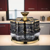Premium 360° Spice Carousel Rack with Clear Spice Containers