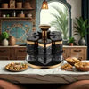 360 Degree Rotating Spice Rack for Easy Access to Seasonings