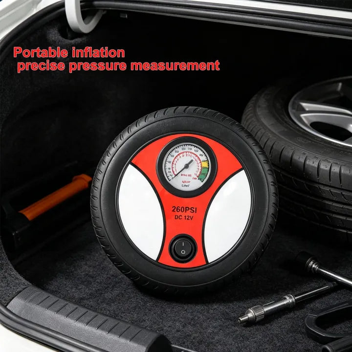 🚗💨 Portable Car Air Pump 260 PSI Powerful 12V Electric Tyre Inflator 🔧 | Fast Inflation for Car, SUV & Bike 🛞