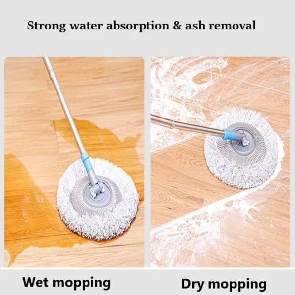 🧹✨ Long-Handle Telescopic Cleaning Mop 💧 360° Rotating Microfiber Dust Mop 🔄 | Easy Floor & Ceiling Cleaning 🏠🔥