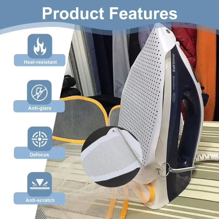 👕🧺 Heat-Resistant Iron Cover Protector Smooth Non-Stick Ironing Shoe ✨ | Safe & Easy Clothes Ironing 🔥