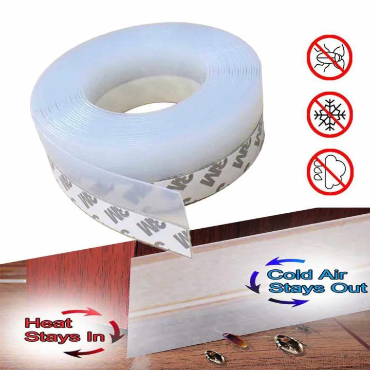 🚪✨ 5M Door Seal Tape Strong Adhesive Weatherproof Strip 💨 | Dustproof, Soundproof & Easy Installation 🏠