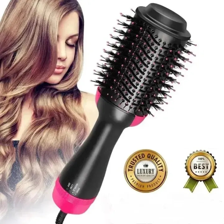 ✨💇 3-in-1 Hot Air Brush 🌸 Hair Dryer, Straightener & Curler in One 💖 | Easy Salon-Style Hair at Home 🔥✨