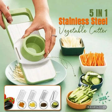 🥕✨ 5-in-1 Vegetable Cutter & Slicer 🔪 Multifunction Stainless Steel Kitchen Tool 🍅 | Fast & Easy Food Preparation 👩‍🍳🔥