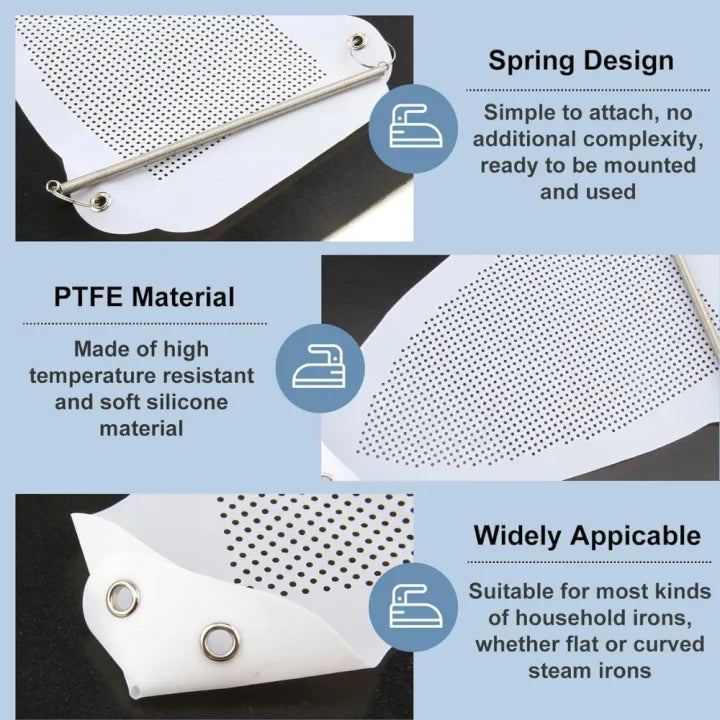 👕🧺 Heat-Resistant Iron Cover Protector Smooth Non-Stick Ironing Shoe ✨ | Safe & Easy Clothes Ironing 🔥