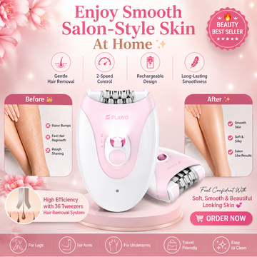 🪒💖 Daling DL-6032 Ladies Hair Removal Epilator ✨Painless Hair Removal Experience 🪒| Rechargeable & Easy To Use 🔋Perfect for Legs, Arms & Underarms 👌