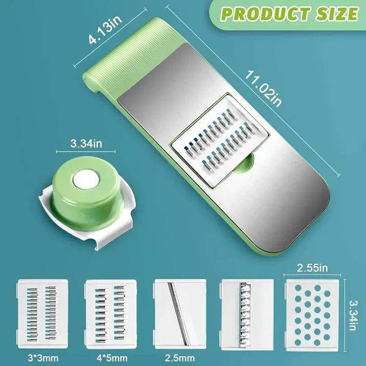 🥕✨ 5-in-1 Vegetable Cutter & Slicer 🔪 Multifunction Stainless Steel Kitchen Tool 🍅 | Fast & Easy Food Preparation 👩‍🍳🔥