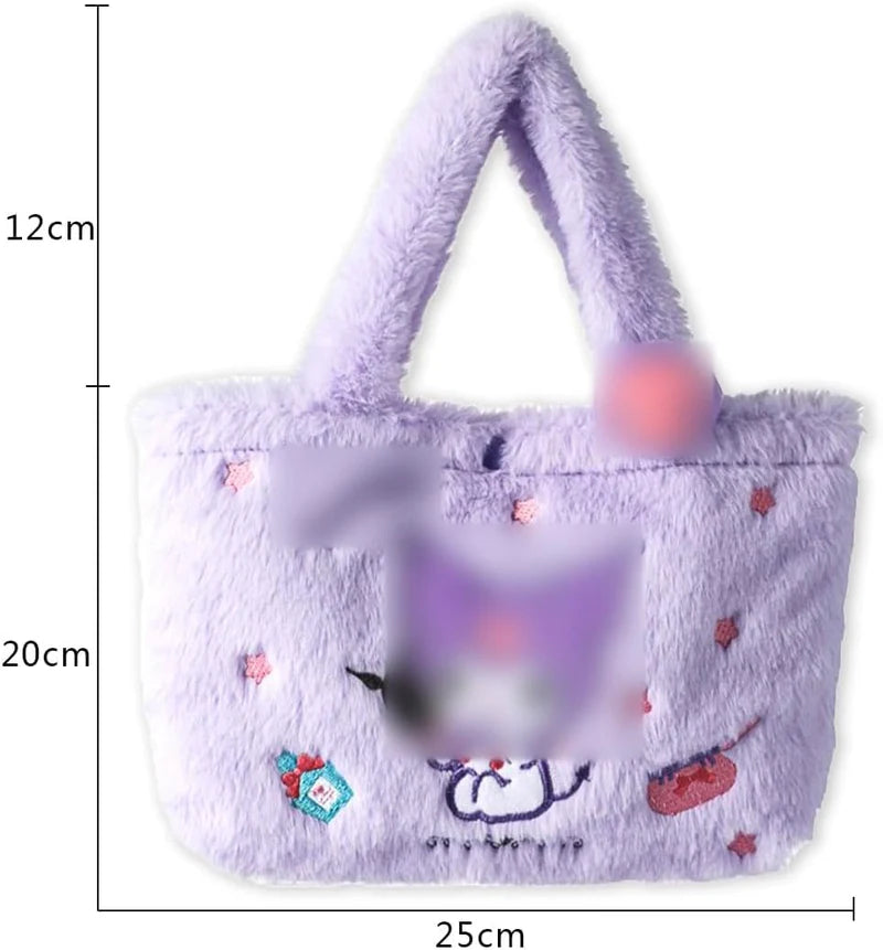 Stylish Sanrio plush tote bag for Hello Kitty fans, ideal for casual outings and everyday fashion.