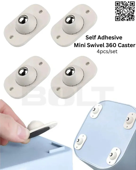 🛞✨ Furniture Moving Wheels – 4PCS 🔧 360° Rotating Mini Swivel Wheels 💪 | Easy Moving for Bins, Storage Boxes & Furniture 🏠🔥