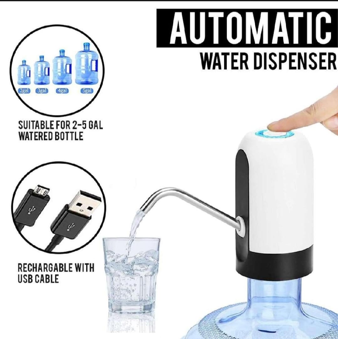💧⚡ Electric Water Dispenser USB Rechargeable Portable Water Pump 🔋 | Easy One-Touch Drinking Water Dispensing 🏠
