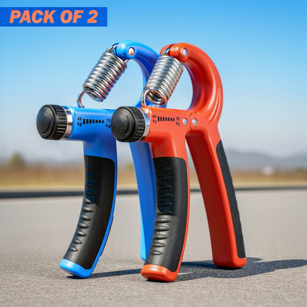 Set of 2 Adjustable Heavy Hand Grippers (10–40Kg) – Strength Training Exerciser for Hand, Wrist & Finger Workout (random Color)