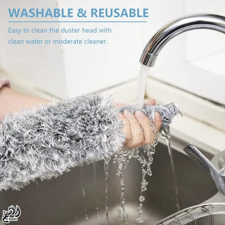 🧹✨ Microfiber Fan Duster 🌪️ Extendable Long Handle 🔄 | Easy Dust Cleaning for Fans, Walls & Corners 🏠💨