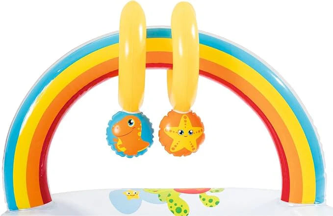 Bestway Baby Play Gym with Soft Inflatable Lounger and Hanging Toys