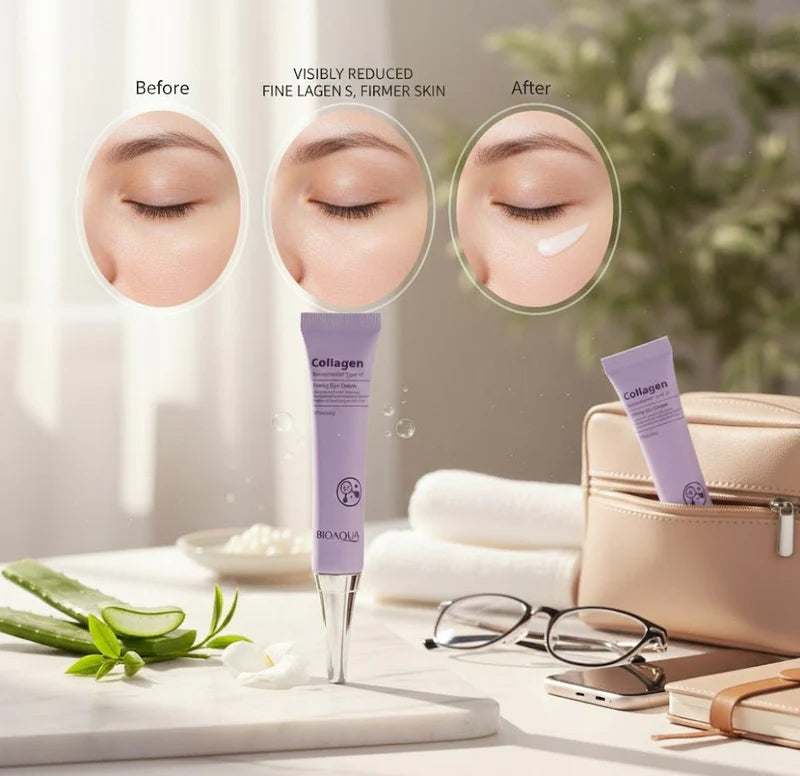 BIOAQUA Collagen Type III Firming Eye Cream for Anti-Aging Skin Care